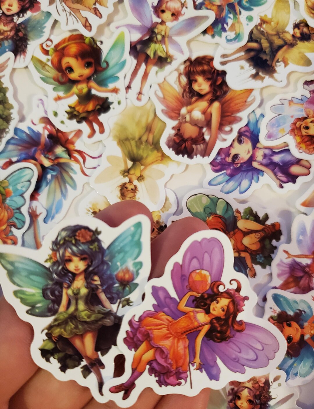 FAIRY Stickers, 10 PIECES, Set of Stickers, Cartoon Fairy Sticker Set ...