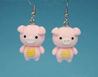 pig earrings