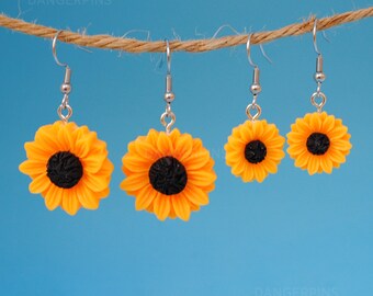 Sunflower Stud Earrings Flower Summer Garden Gift Birthday Present Earring Sunflower Stud Earrings Flower Summer Garden Gift Birthday Present Earring