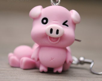 pig earrings