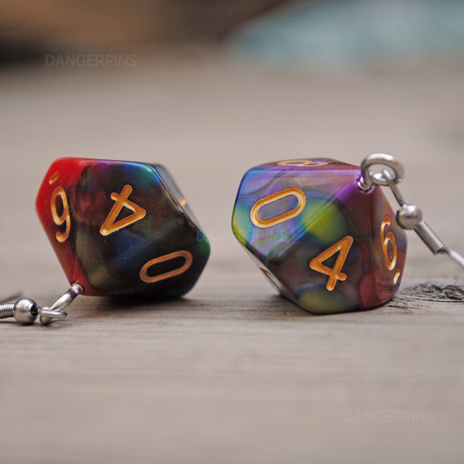 Nebula Swirl RPG Dice Earrings D4 D6 D8 D10 D12 D20 D100 Etsy