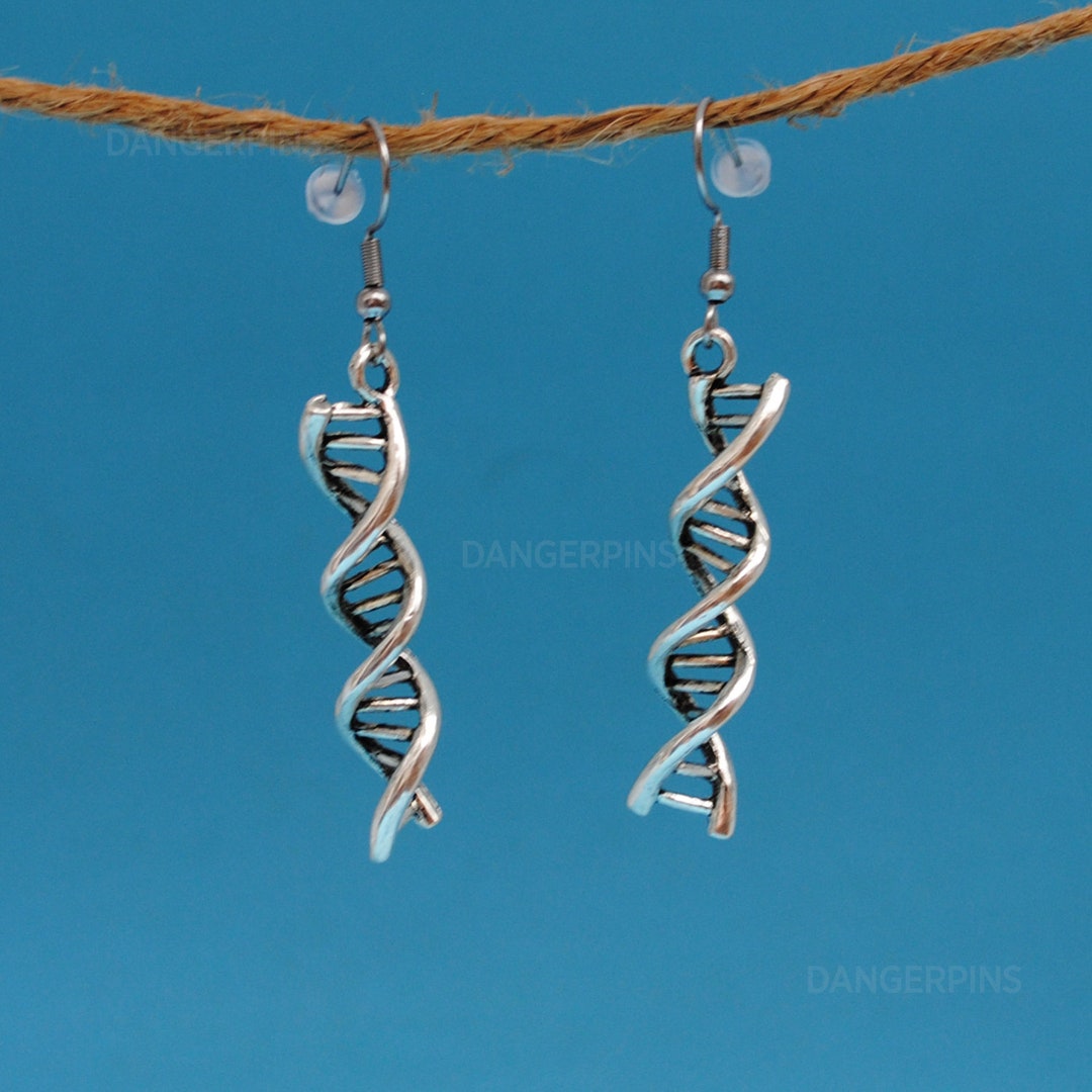 DNA Strand Earrings Etsy