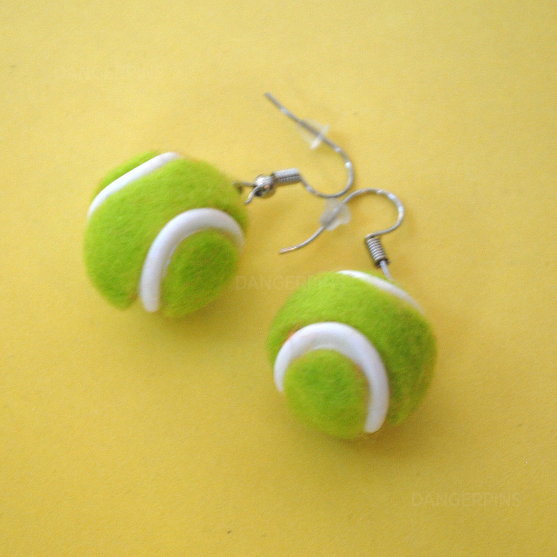 Tennis Ball Earrings Etsy
