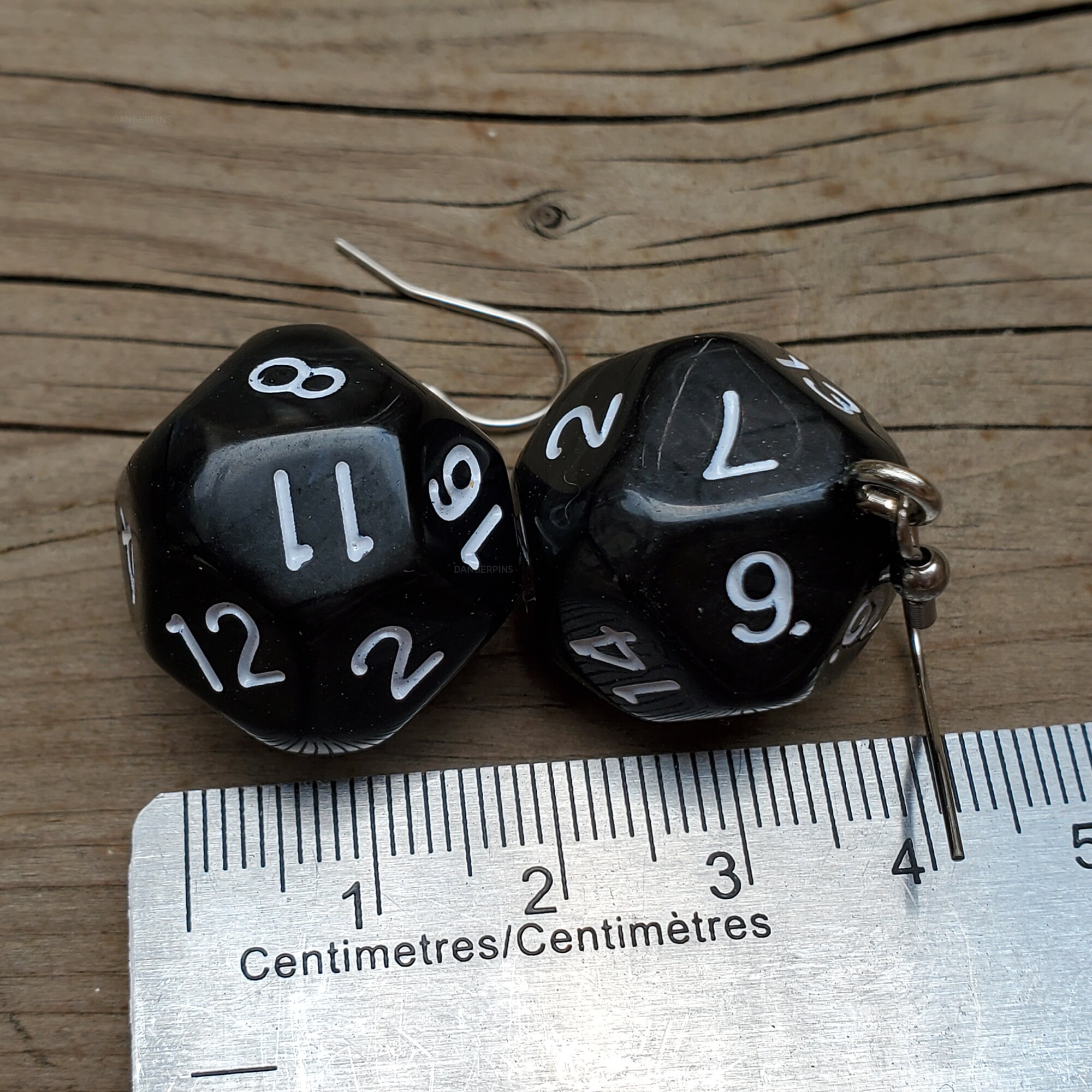 D16 Sided RPG dice earrings 20mm Clear Colors d20 Etsy
