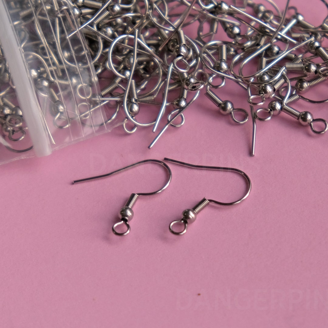 250 Stainless Steel Earring Hooks Etsy