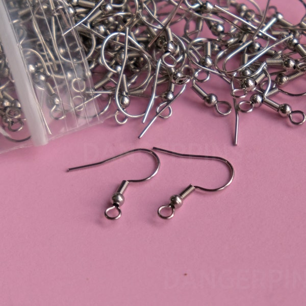 250 Stainless Steel Earring Hooks