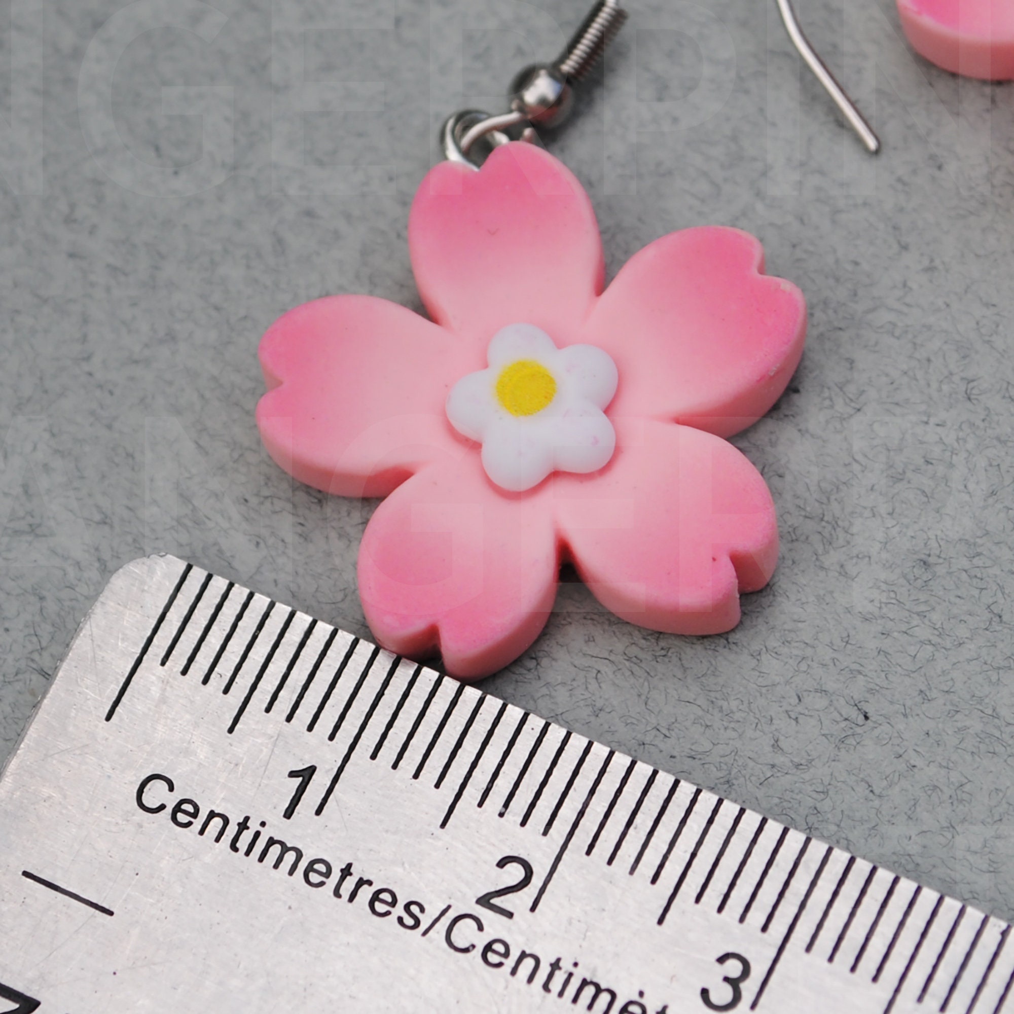 Pink Cherry Blossom Earrings - Etsy