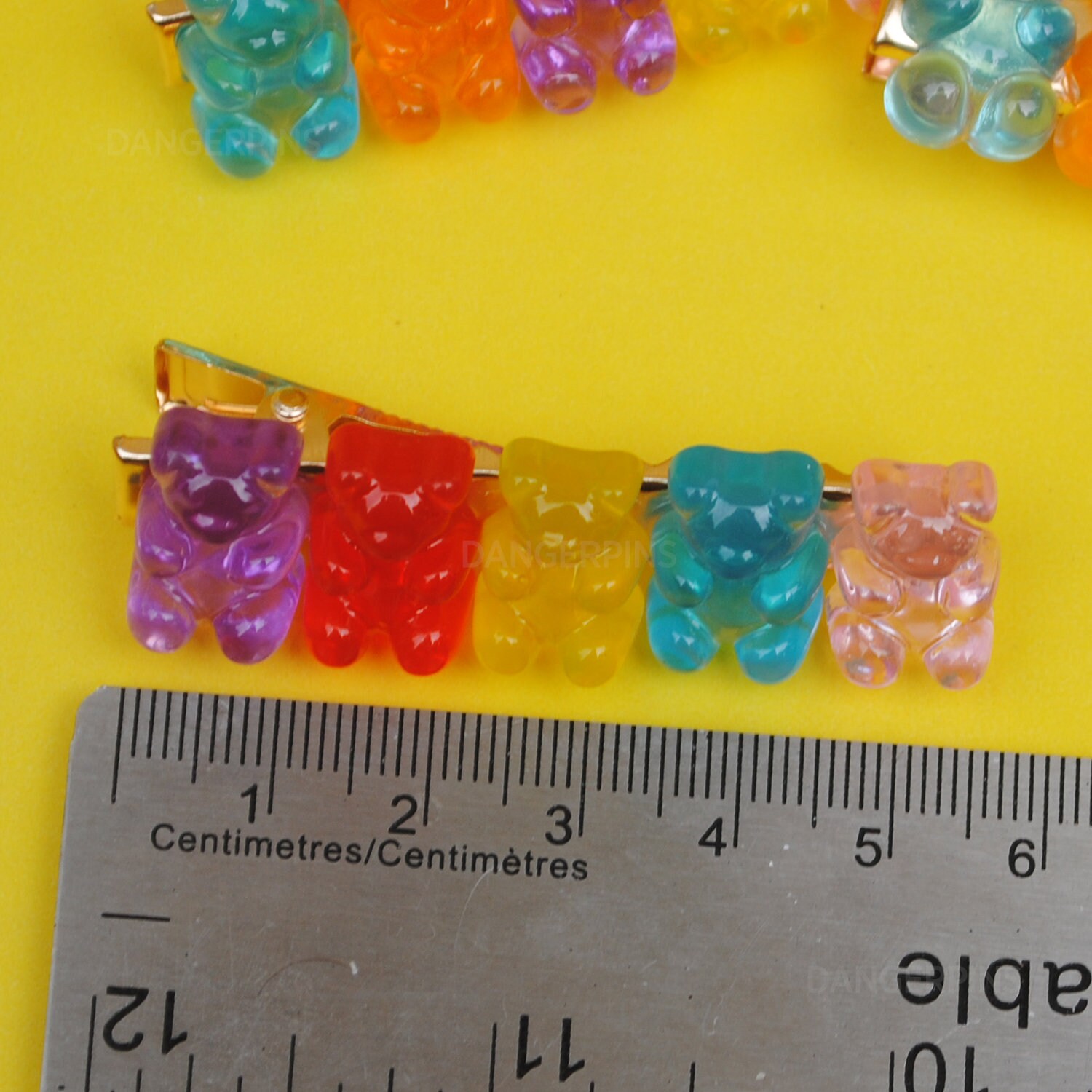 Set of 2 Gummy Bear Hair clips Etsy