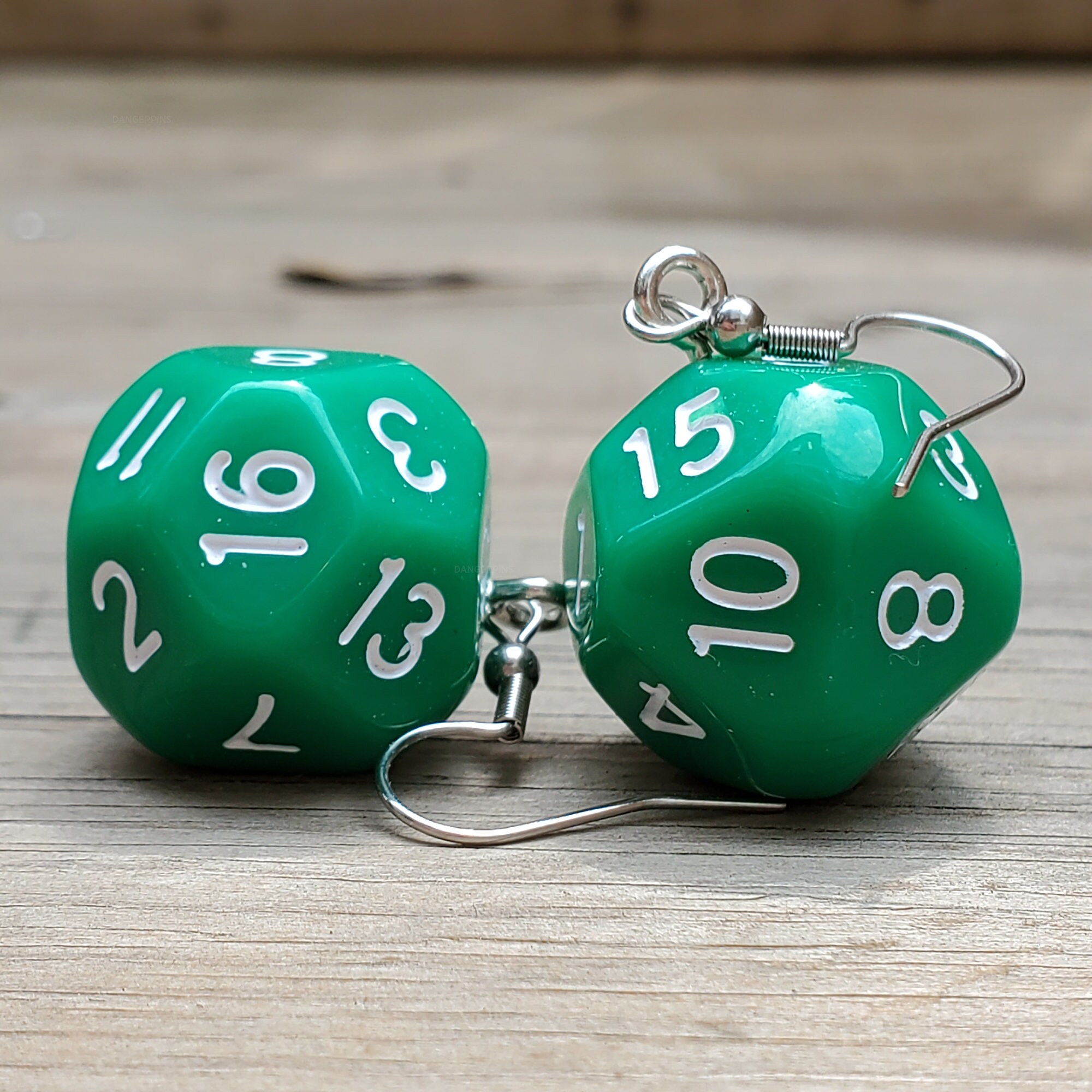 D16 Sided RPG dice earrings 20mm Clear Colors d20 Etsy