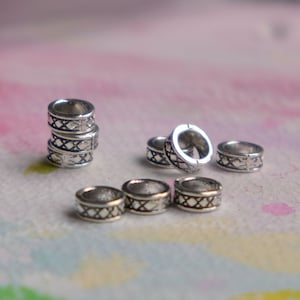 80 Short Squares jewelry d.i.y spacer bead elements | hair beard rings beads