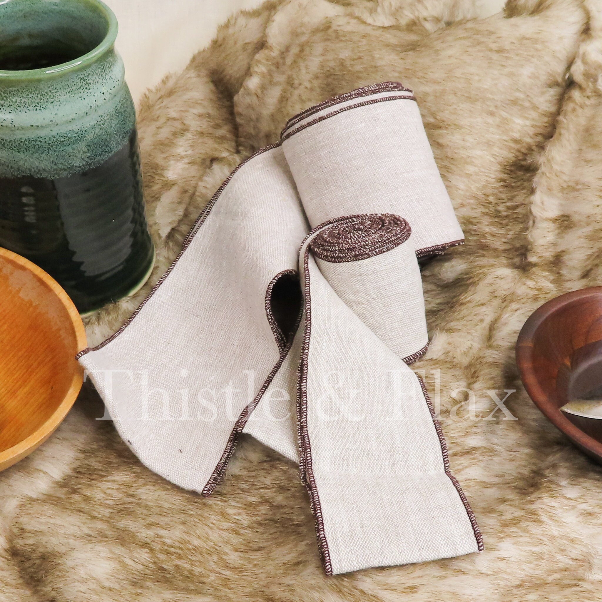 Linen arm and leg wraps Etsy