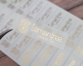 Clear Custom Logo Labels: Waterproof Vinyl Labels
