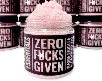 Zero F%cks Given Sugar Scrub, 30th Birthday Gift For Her