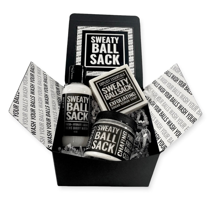 Care Package For Him, Sweaty Ball Sack Gift Set image 1