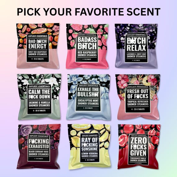 Shower Steamers 4 Pack, Choose Your Scent, Spa Gift For Her, Shower Bomb