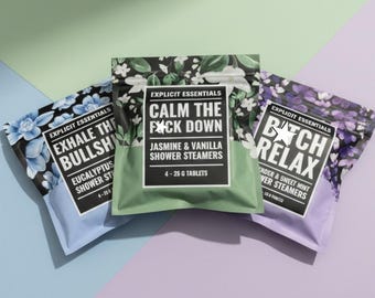 Shower Steamer Gift Set, Unique Gift for Women Who Have Everything, Funny Self Care Spa Gift