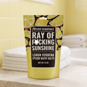 Lemon Verbena Epsom Bath Salts: Ray of Sunshine - 12oz