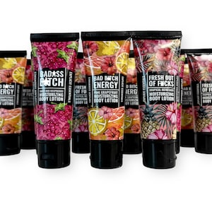Travel-Size Body Lotion Set: Raspberry, Tropical, Grapefruit Scents