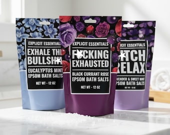 Self Care Bath Salt Gift Set, Bath Soak, Spa Gift For Her