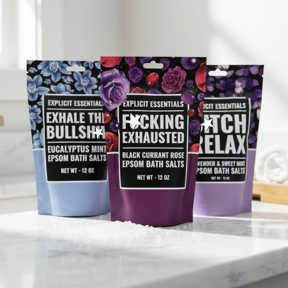 Self Care Bath Salt Gift Set, Bath Soak, Spa Gift For Her