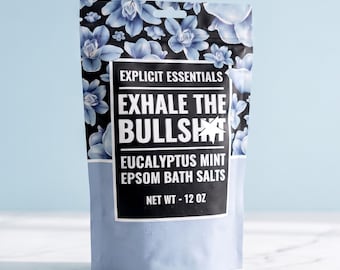 Eucalyptus Mint Bath Salts, Self Care Gift, 12oz