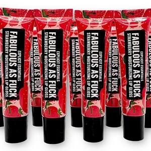 Clear Lip Gloss, Strawberry Lip Balm, Trending Gifts For Women, Popular Now image 5
