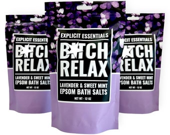 Bath Salts, Birthday Gift For Women, Epsom Bath Salts,