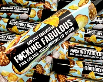 Pina Colada Lip Gloss: Tropical Scent, High-Shine Finish