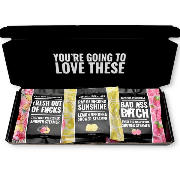 Profanity Shower Steamer Gift Set, Aromatherapy Spa Bombs