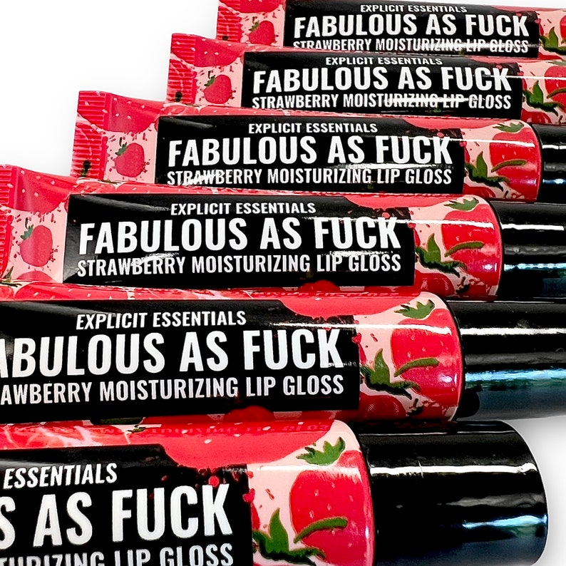 Clear Lip Gloss, Strawberry Lip Balm, Trending Gifts For Women, Popular Now image 9