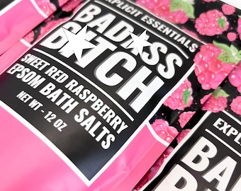 Raspberry Epsom Bath Salts: Sweet Red Scent, 12oz