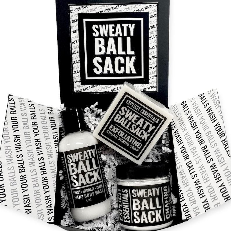 Care Package For Him, Sweaty Ball Sack Gift Set image 8