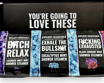 Aromatherapy Shower Steamer Gift Set, Lavender Mint, Black Currant Rose, Eucalyptus