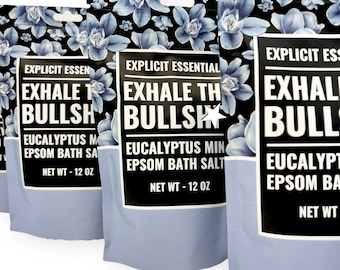 Eucalyptus Mint Bath Salts, Self Care Gift, 12oz