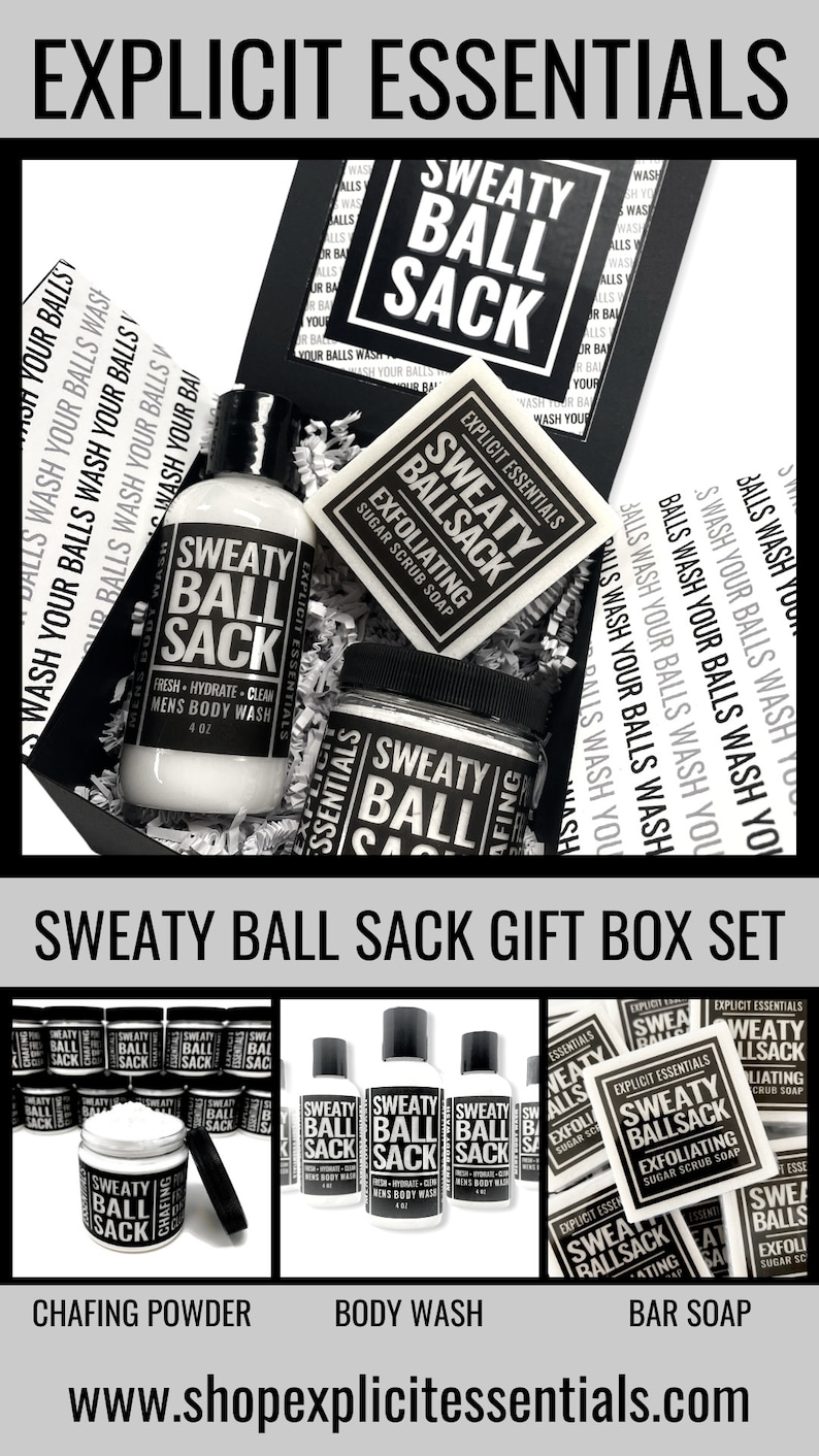 Care Package For Him, Sweaty Ball Sack Gift Set image 2