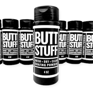 Butt Stuff Chafing Powder: Talc-Free, Fresh & Dry - 4oz