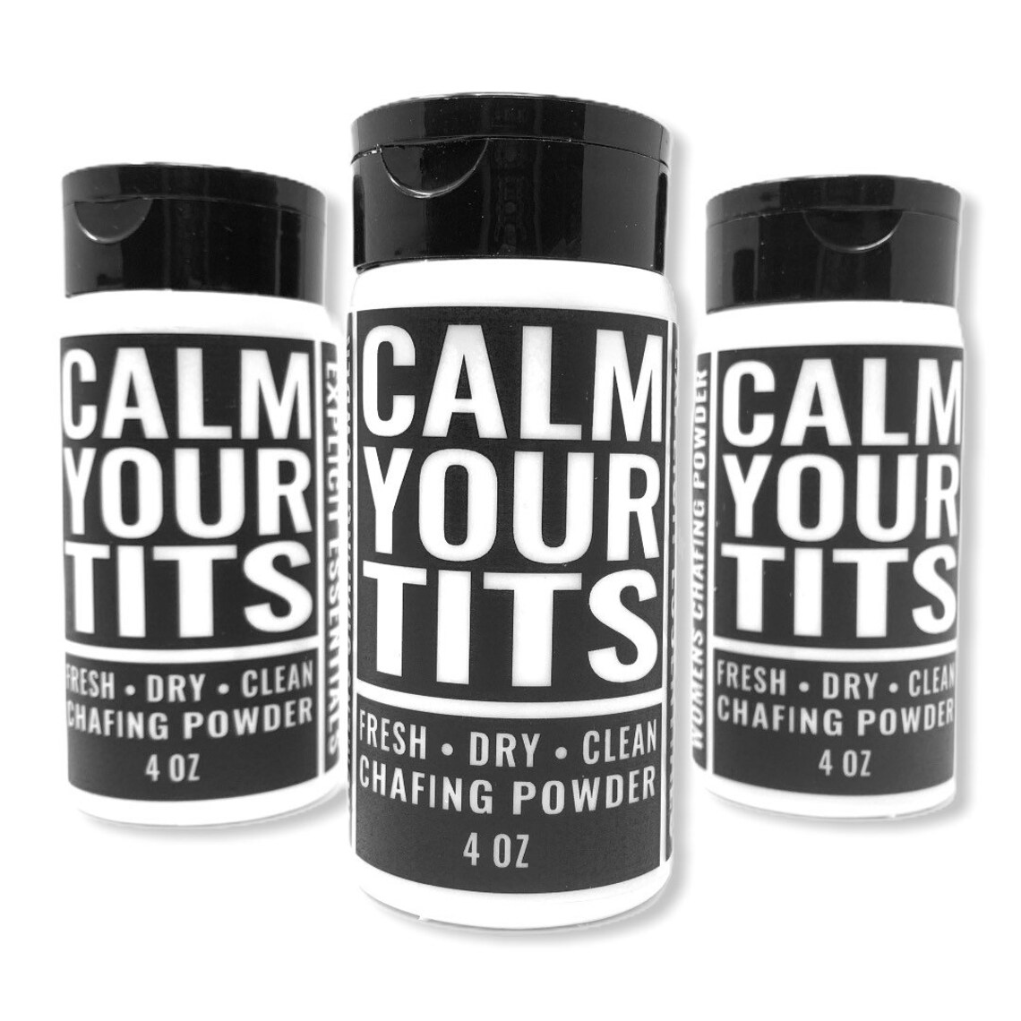 Calm Your Tits Powder Deodorant Boob Sweat Powder All Etsy