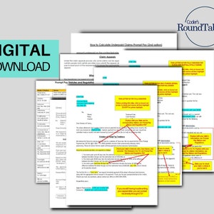 以下が含まれることがあります： 過小請求と迅速な支払いを計算するためのデジタルダウンロードガイド。このガイドには、州の法令と規制の表、保険契約者のための手紙、請求の不服申し立てに関するセクションが含まれています。