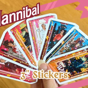 Hannibal + Will poupée holo autocollants