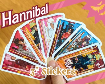 Hannibal + Will doll holo stickers