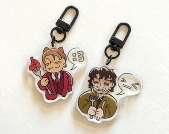 Hannibal + Will mini charms