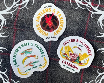 Hannibal &#39;murder family&#39; 3&quot; vinyl stickers