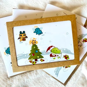 tama time-kerstkaart 4-pack
