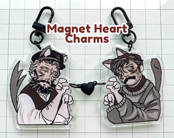 The Lighthouse Kitty Magnet Keychain Set