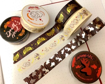 Hannibal Inspired Foil Washi Tape: S2 & S3