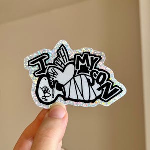 I &lt;3 my son eraserhead baby sticker
