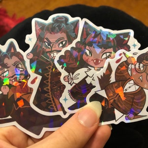 What We Do in The Shadows Vinyl Holographic Stickers