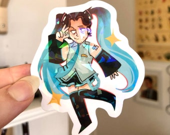 Jerma Jermiku holo vinyl 3" sticker