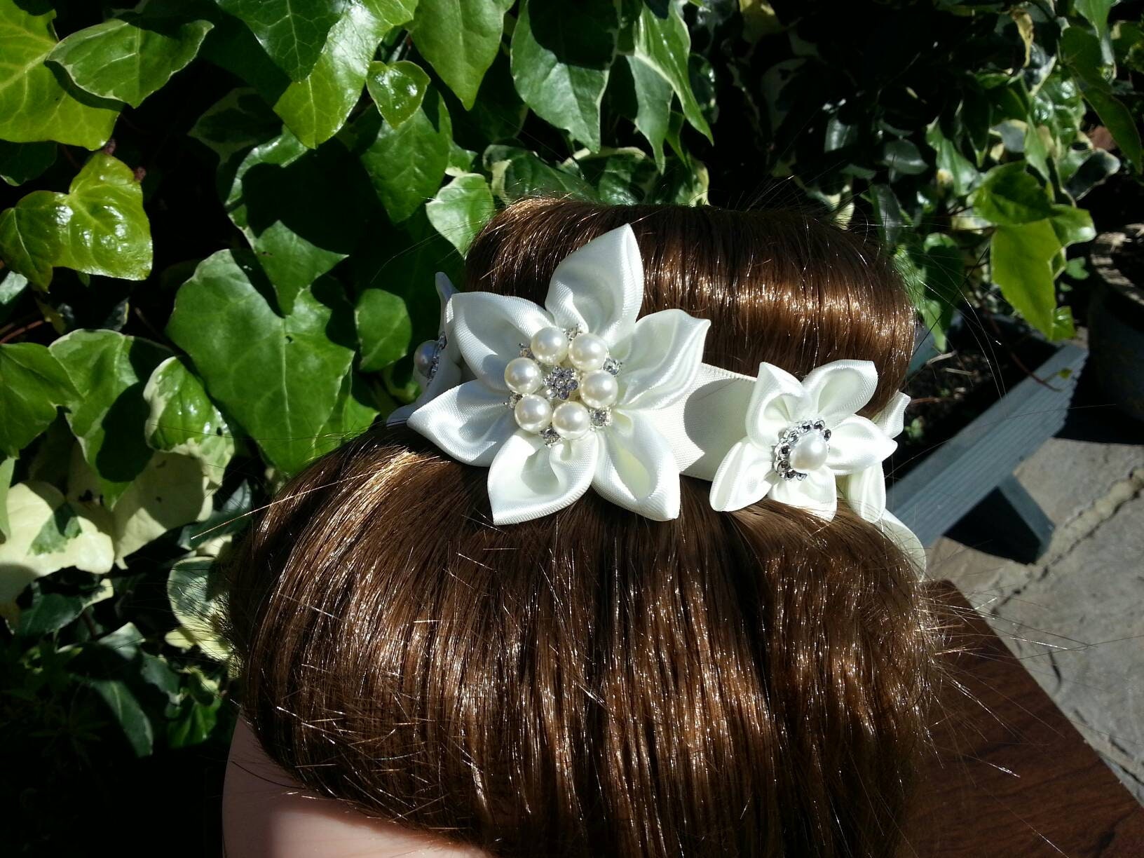 Hair Bun Wrap Bridal Hair Accessories Ballet Bun Wrap Wedding Etsy UK