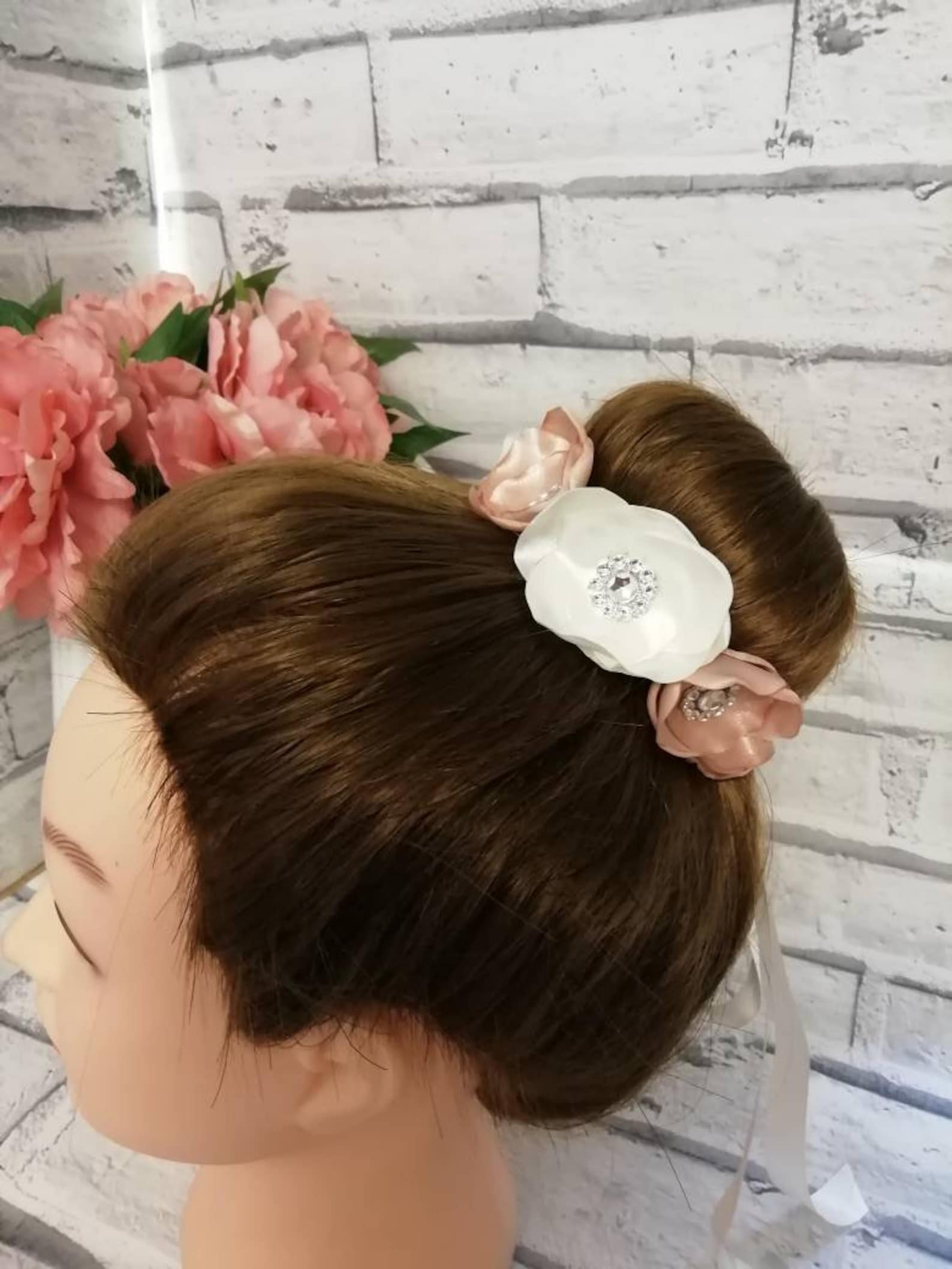 Hair Bun Wrap Bridal Hair Accessories Ballet Bun Wrap Wedding Etsy